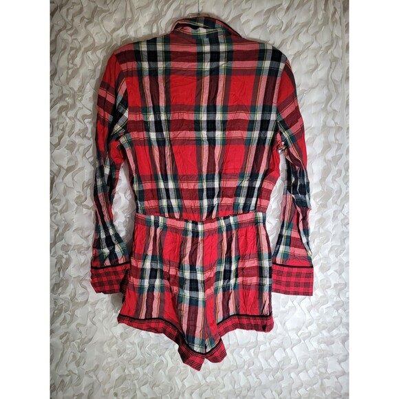 Victoria’s Secret Dream  1 Piece Romper Plaid Christmas Pajamas  Size Xs - Picture 4 of 4